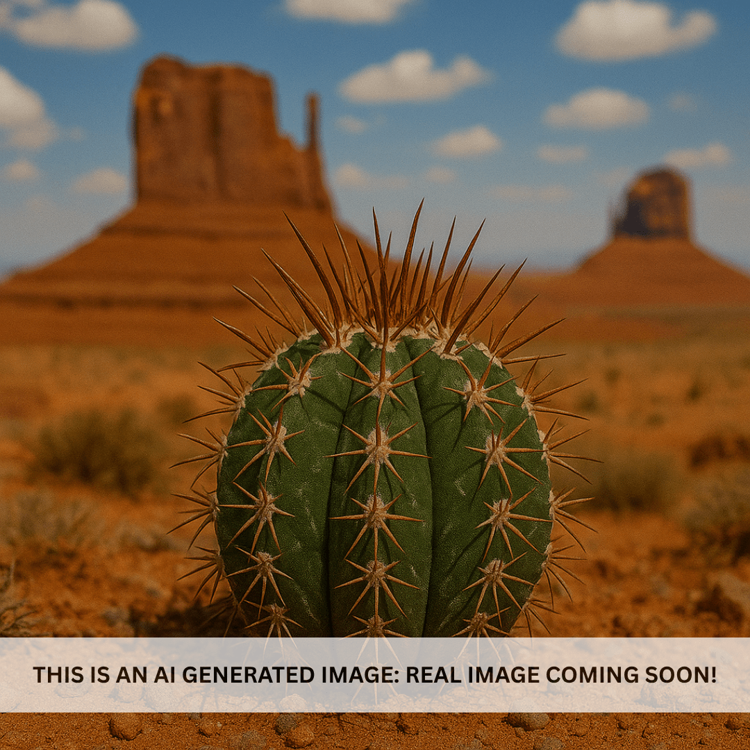 Monk's Hood Cactus (Astrophytum ornatum) in Arizona desert landscape — Phoenix, AZ