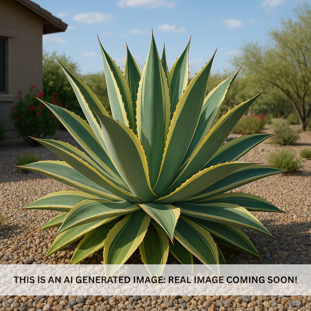 Variegated agave celsii