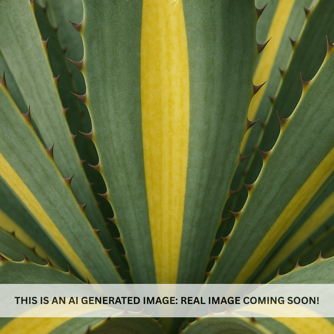 Yellow striped century plant