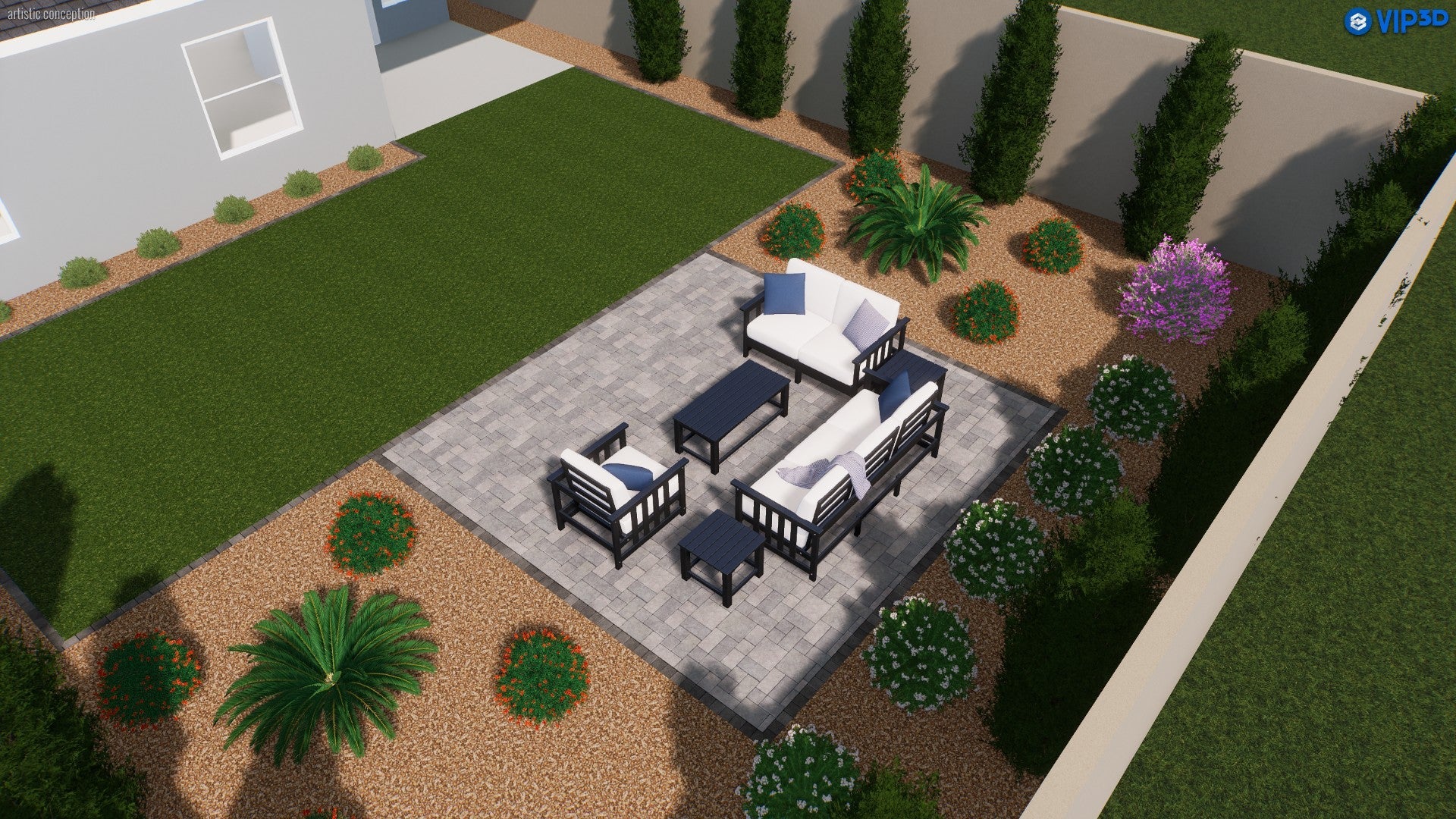 Private Courtyard Retreat: Low-Maintenance Backyard Landscaping