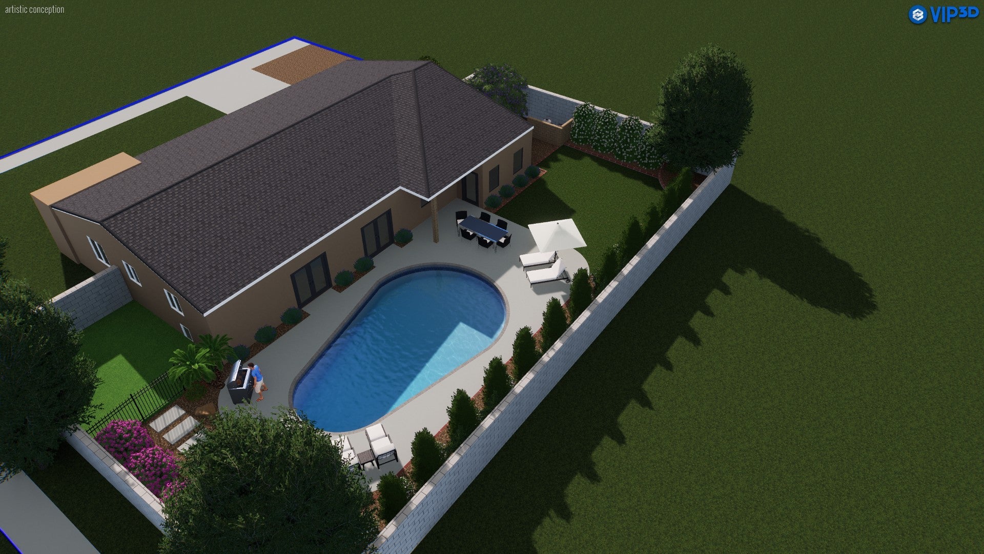 Desert Haven Poolscape: Low-Maintenance Backyard Landscaping for Phoenix Homes