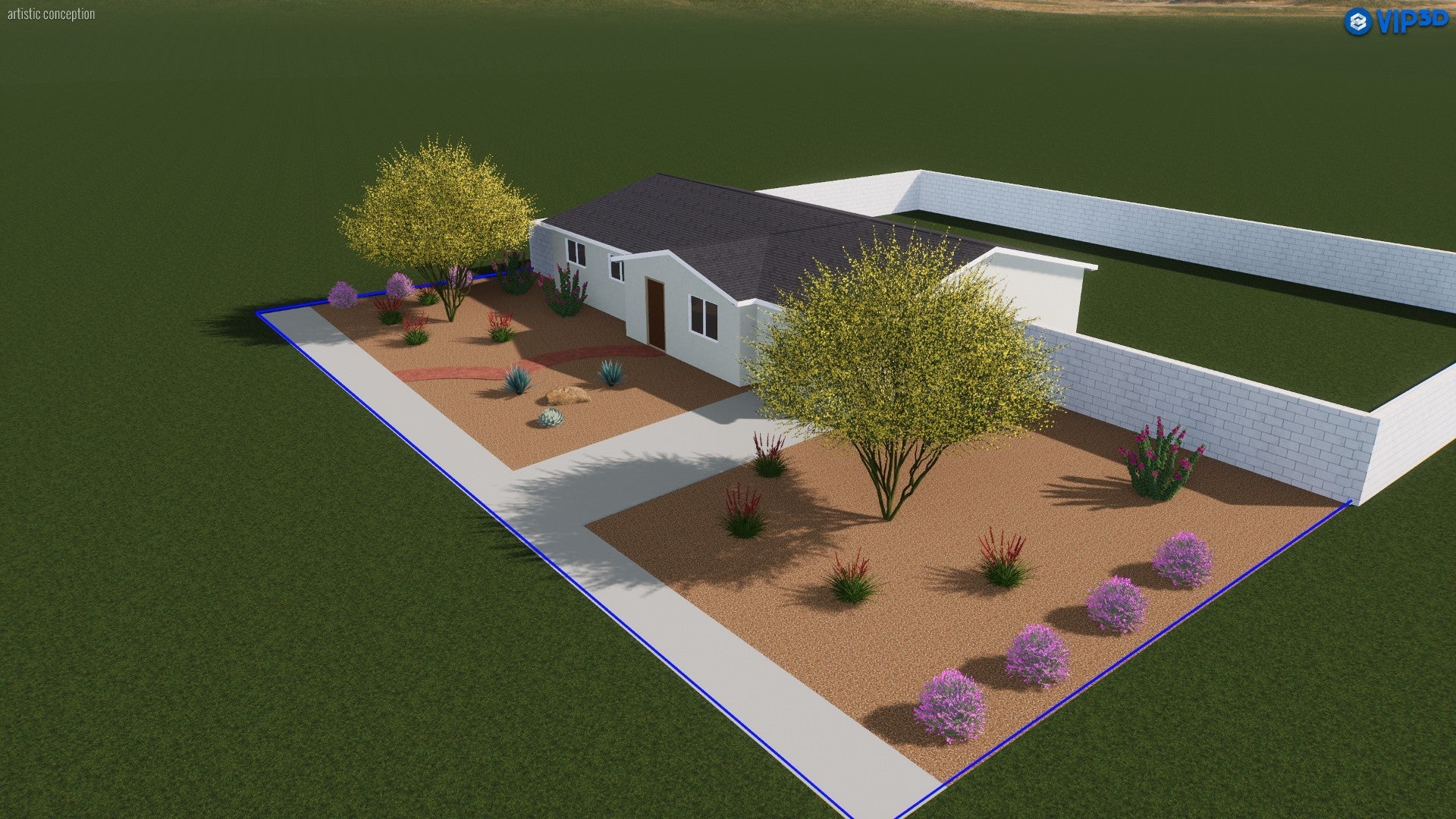 Golden Mesa Xeriscape: Low-Water Front Yard Landscaping