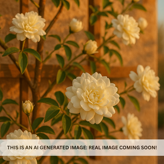 Lady Banks Rose - White Espalier