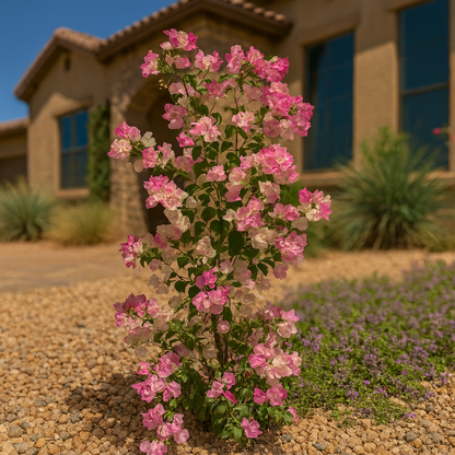Pink Pearl Bougainvillea - Staked