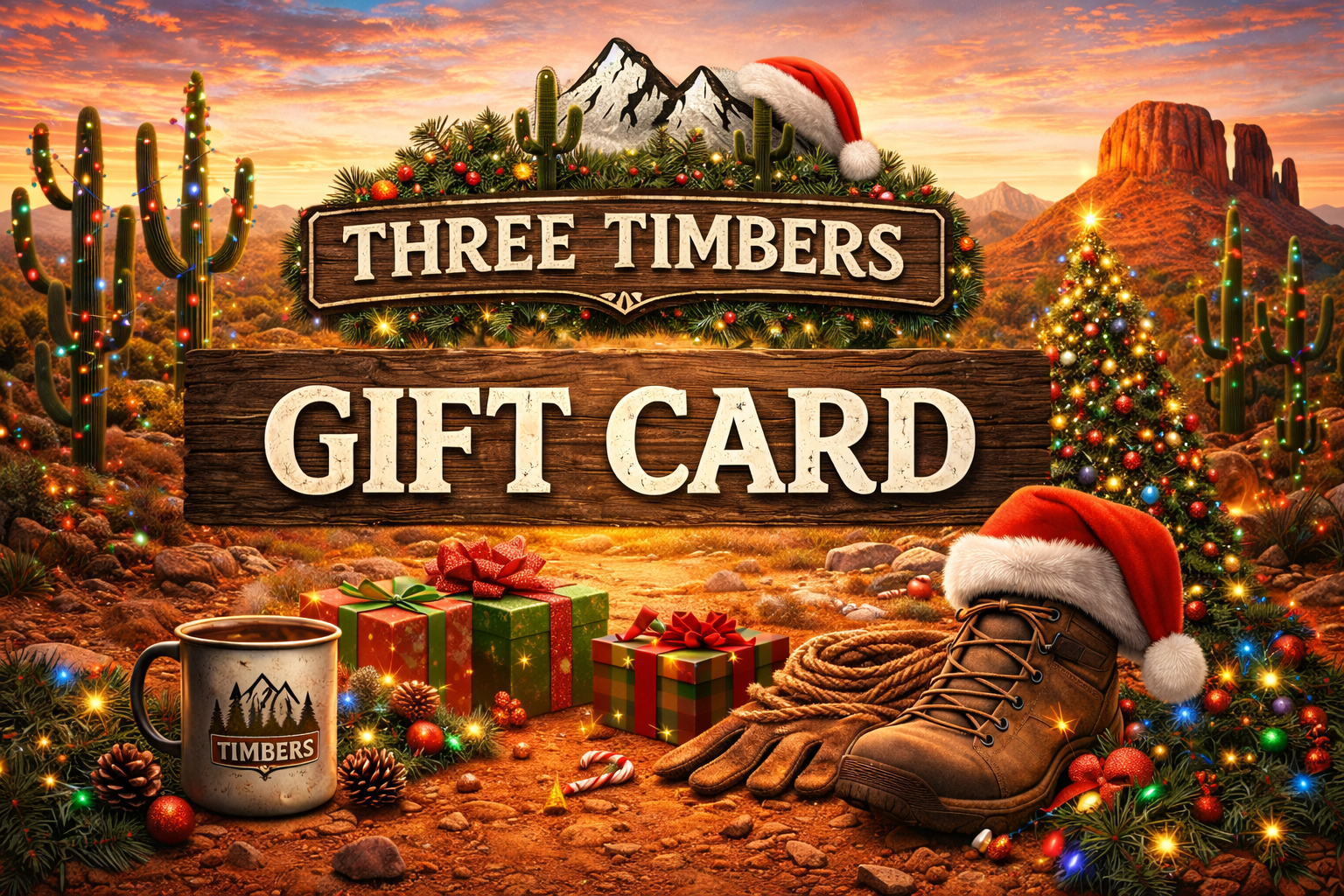 Three Timbers Christmas Gift Card