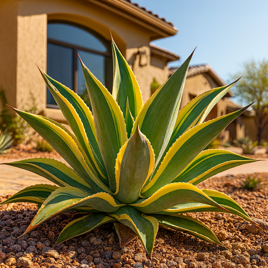Variegated agave celsii