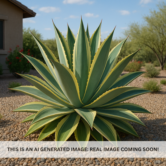 Variegated agave celsii