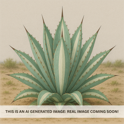 White striped century plant