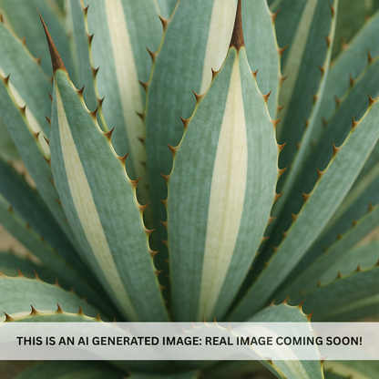 White striped century plant