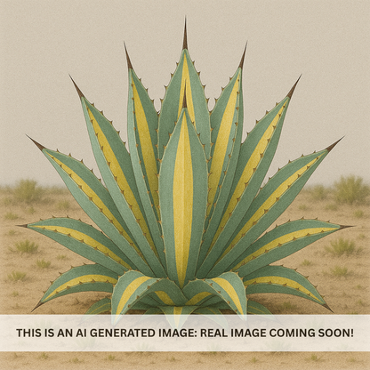 Yellow striped century plant